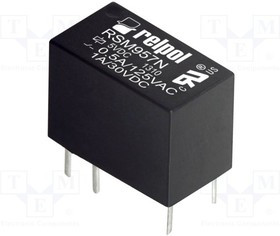 RSM957N011185S005, Реле: электромагнитное, SPDT, Uобмотки: 5ВDC, 0,5A/125ВAC, 1А, PCB
