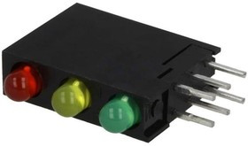 L-934SA/1I1Y1GD, LED; in housing; red/green/yellow; 3mm; No.of diodes: 3; 20mA; 40°
