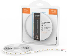 Gauss Лента Basic 12V 10W/m 700lm/m 3000K IP20 LED 1m 1/100