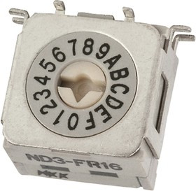 ND3-FR16H, 16 Way Surface Mount DIP Switch, Rotary Flush Actuator