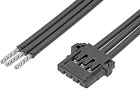 219657-2034, Rectangular Cable Assemblies Pico-Lock F-S OTS Cbl Assy SR 600mm Au 3Ckts Blk