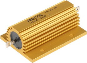HS100 220R J, 220 100W Wire Wound Chassis Mount Resistor HS100 220R J ±5% HS100 220R J, 220 100W Wire Wound Chassis Mount Resistor HS100 220R J ±5%