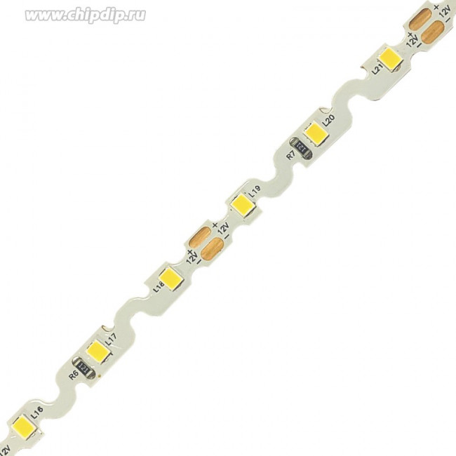 00-146 Светодиодная лента 12В, 4,8Вт/м, smd2835, 60д/м, IP20, 400Лм/м, подложка S-типа 6мм, 5м, 4000