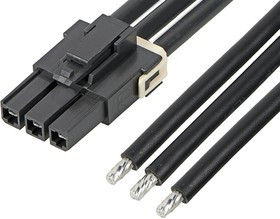 216401-1041, Rectangular Cable Assemblies Mega-Fit SR R-S 4Ckt 150mm Cable