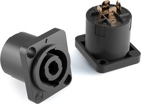 PROCAST cable F-SP4NP Панельная 4-контактная розетка под разъем спикон (SPEAKON)