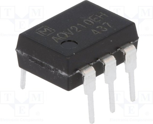 AQV210EH, МОП-транзисторное реле, 350В, 130мА, 35Ом, SPST-NO