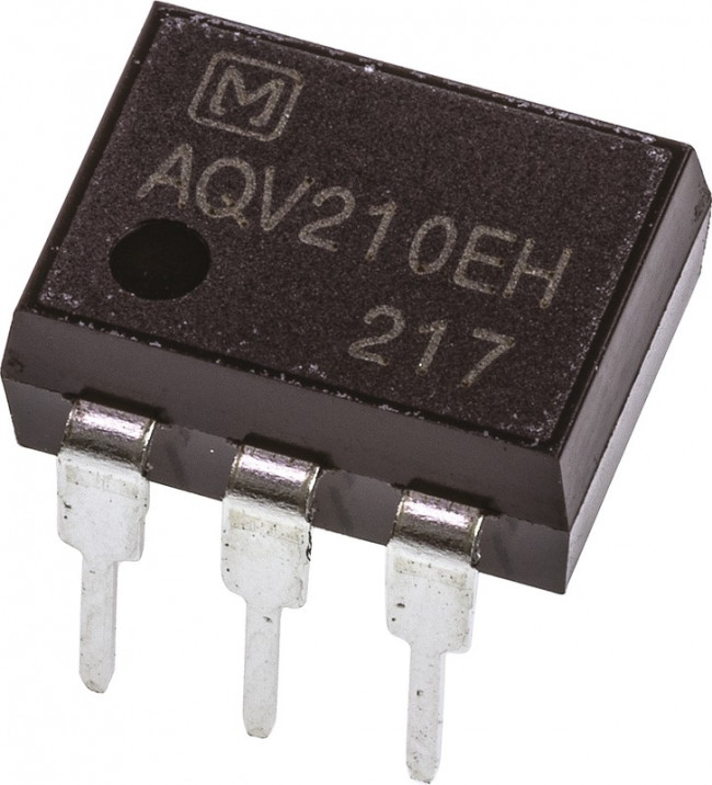 AQV210EH, МОП-транзисторное реле, 350В, 130мА, 35Ом, SPST-NO