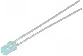 HLMP-1540, LED; 3mm; green; 27.3?45mcd; 45°; Front: convex; 1.5?3V