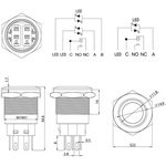 36-3455, Кнопка антивандальная ø19 250В Б/Фикс (5с) OFF-(ON) / ON-(OFF) плоская подсв/зеленая СТРЕЛК 36-3455, Кнопка антивандальная ø19 250В Б/Фикс (5с) OFF-(ON) / ON-(OFF) плоская подсв/зеленая СТРЕЛК