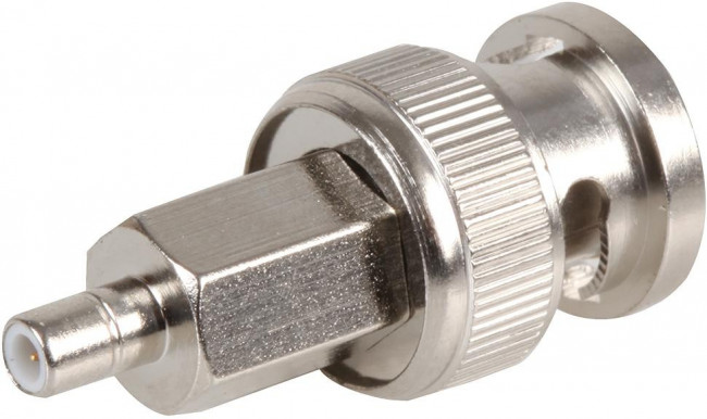ADP-SMBM-BNCM, Straight 50 RF Adapter SMB Plug to BNC Plug