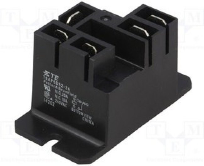 5-1419102-2, Power Relay 24VDC 20A SPDT(50.29x27.43x27.94)mm Flange