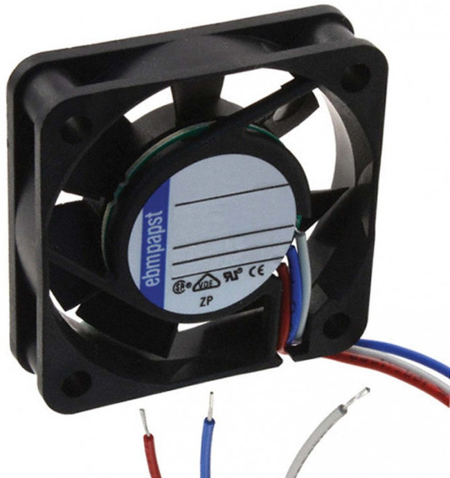 405F/2H, Вентилятор осевой, 40х40х10мм,5В, DC, 0.9Вт, скольжения, 6000об/мин, 3 провода