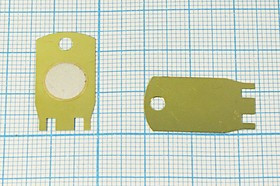 Пьезоэлектрическая диафрагма специальной формы для датчиков на бронзовой основе 24x13x0,38мм пб 24x1