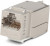 Вставка Hyperline, Keystone Jack RJ-45(8P8C), категория 6A, экранированная, 110 IDC, заделка с помощ