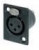 NC3FP-B-1, CONNECTOR, XLR, JACK, 3 POSITION