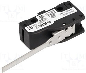 MKV11R30, Микропереключатель SNAP ACTION, с рычагом, SPDT, 6A/250ВAC, IP40