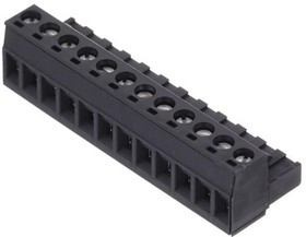 1759910, Pluggable Terminal Blocks 12 Pos 5.08mm pitch Plug 24-12 AWG Screw