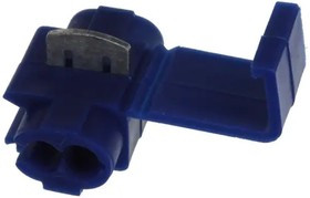 192160003, 19216 Multi-Lock Splice Connector, Blue, Insulated, Tin 14 16 AWG