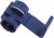 192160003, 19216 Multi-Lock Splice Connector, Blue, Insulated, Tin 14 16 AWG