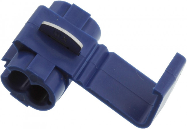 192160003, 19216 Multi-Lock Splice Connector, Blue, Insulated, Tin 14 16 AWG