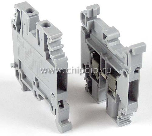 1SNA115116R0700, TERMINAL BLOCK, DIN RAIL, 2POS, 22-10AWG