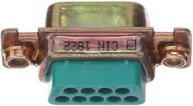 DEMAME9P, D-Sub Standard Connectors DSUB 9M CRIMP E G50 ZINC