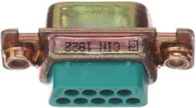 DEMAME9P, D-Sub Standard Connectors DSUB 9M CRIMP E G50 ZINC