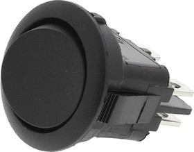 MR210R2NBB, DPST, On-Off Rocker Switch Panel Mount