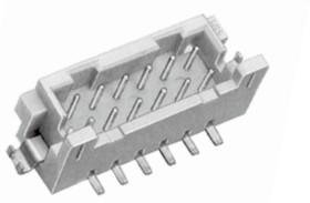 DF11G-8DP-2V(50), DF11 Series Straight Surface Mount PCB Header, 8 Contact(s), 2.0mm Pitch, 2 Row(s), Shrouded