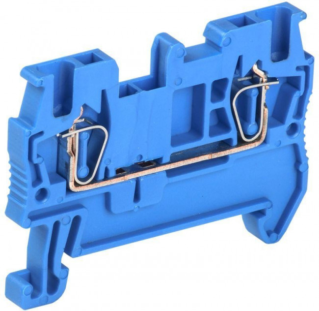 Клемма пружинная КПИ 2в-1, 5 17, 5А синий IEK