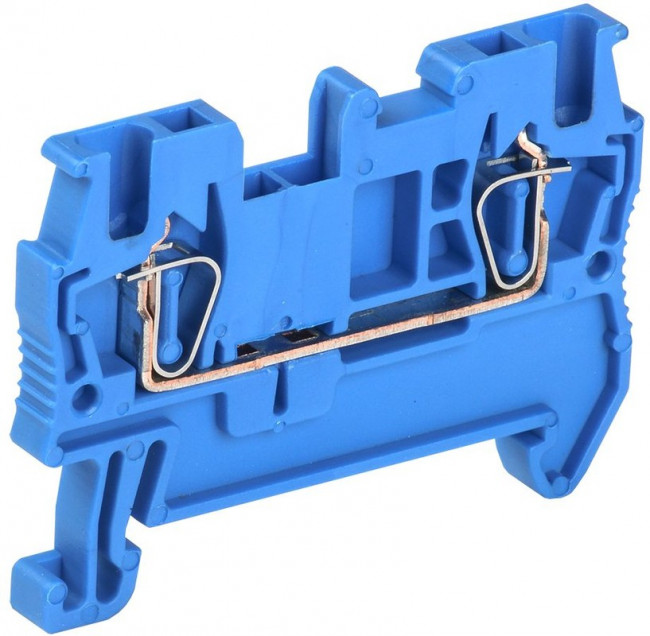 Клемма пружинная КПИ 2в-1, 5 17, 5А синий IEK