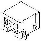 MX-95622-3981, Гнездо, RJ45, PIN 8, Кат 3, экранированный, Конфиг.выводов 8p8c
