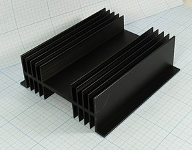 Радиатор охлаждения 150x142x 50, M05, Al, черный, BLA351-150