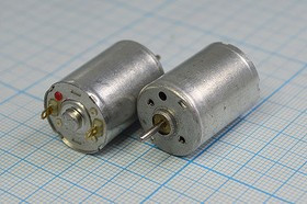 Электродвигатель 1.5В, 9200 оборот/мин, 7148 двиг 1,5В\0,14А\прав\9200\ 17x23m33\QJT130YT-2860