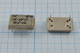 Кварцевый генератор 10МГц 5В, TTL в корпусе Габардин=DIL14, гк 10000 \\ ГАБАРДИН\ \5В\ГК55-П\