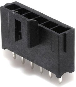 172286-1206, Headers &amp; Wire Housings ULTRAFIT 3.5MM 6CKT HDR VT SGL K BLK15AU