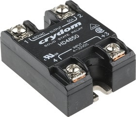 HD4850, Solid State Relay, 50 A Load, Panel Mount, 530 V Load, 32 V Control HD4850, Solid State Relay, 50 A Load, Panel Mount, 530 V Load, 32 V Control