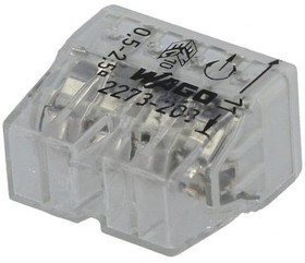 Wago 2273-208 Клемма 8-проводная (0,5-2,5 кв.мм) серая (1 шт) Wago 2273-208 Клемма 8-проводная (0,5-2,5 кв.мм) серая (1 шт)