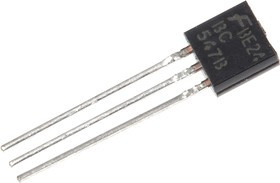 BC547B, BC547B NPN Transistor, 100 mA, 45 V, 3-Pin TO-92 BC547B, BC547B NPN Transistor, 100 mA, 45 V, 3-Pin TO-92