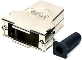 172704-0097, D-Sub Backshells 15P METAL HOOD ANGLED CABLE OUTLET