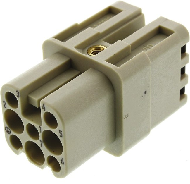 09210072632, Heavy Duty Power Connectors 7+Gnd Male Insert HAN 7D QUICK LOCK 09210072632, Heavy Duty Power Connectors 7+Gnd Male Insert HAN 7D QUICK LOCK