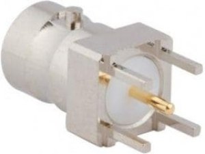 031-70250, Conn Mini-BNC 0Hz to 4GHz 75Ohm Solder ST Thru-Hole RCP Gold
