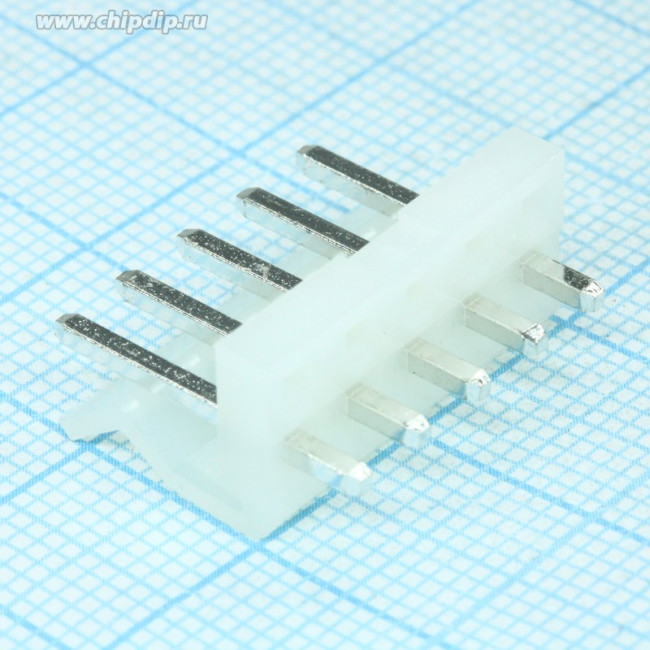 PWL- 5 (DS1072-5 M), Вилка на плату 3.96мм 5pin прямая