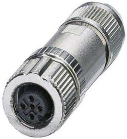 1424660, Разъем Кабеля, M12 Push-In, M12, Female, 5 Positions, Вставное Гнездо, Прямой Монтаж на Каб