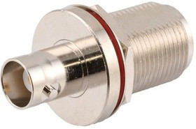 LCAD30032, RF ADAPTER, N JACK-BNC JACK, 50 OHM