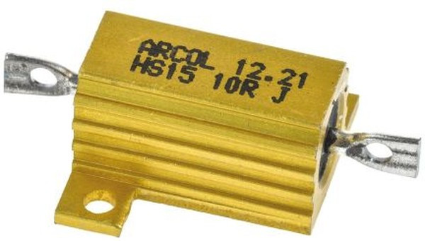 HS15 10R J, Резистор, с осевыми выводами, 10 Ом, Серия HS, 15 Вт, ± 5%, Лепесток для Пайки, 265 В HS15 10R J, Резистор, с осевыми выводами, 10 Ом, Серия HS, 15 Вт, ± 5%, Лепесток для Пайки, 265 В