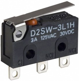 D2SW-3L1HS, Basic / Snap Action Switches HINGE LEVER SOLDER