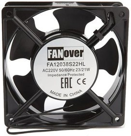 Вентилятор осевой, 120х120х38мм 220В FA12038S22HL AC, подшипник скольжения