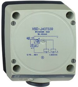 XSDH407339, Inductive Sensor 40mm PNP Screw Clamp Terminal