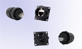 DCP-RJ6SB-RD, Modular Connectors / Ethernet Connectors RJ45 CAT 6 PNL HSNG QUICK CONN IDC R/A